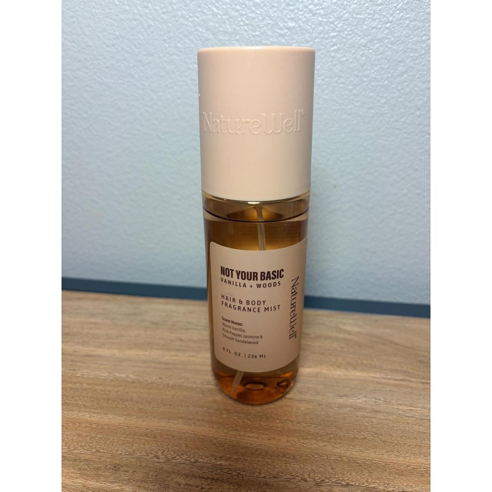 NatureWell Not Your Basic Vanilla + Woods Hair & Body Fragrance Mist 8oz Spray